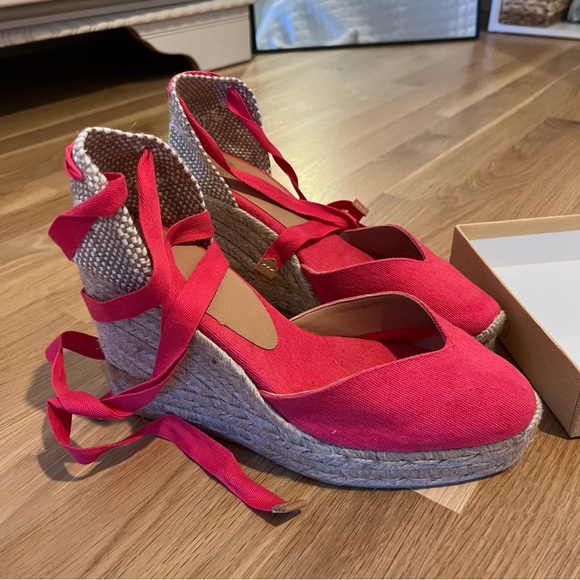Castaner Chiara Red Espadrilles - Picture 2 of 7